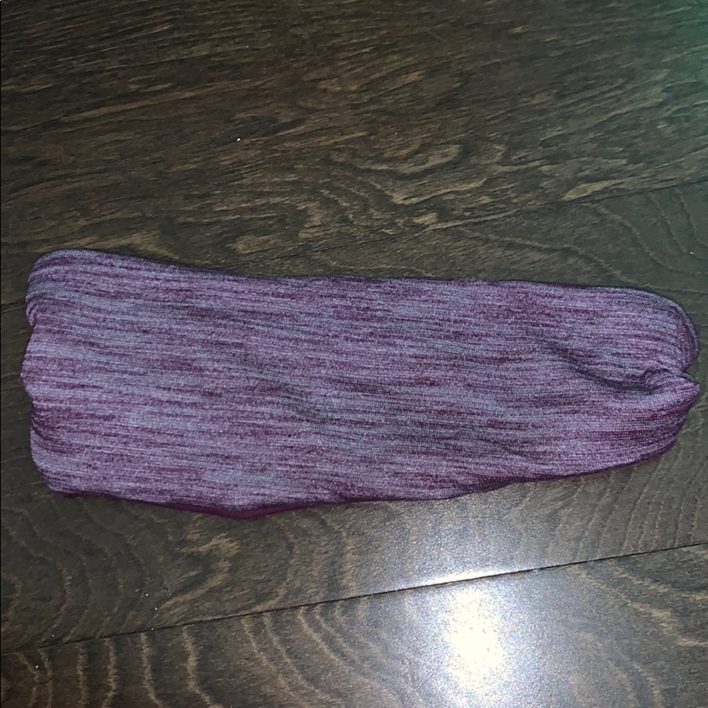 purple double sided lulu lemon head band